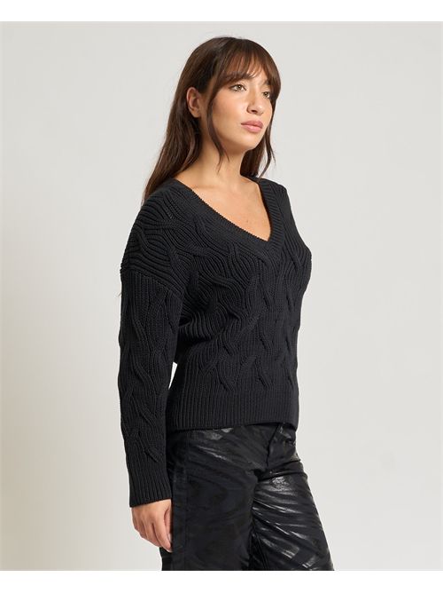 Maglione donna AX con scollo a V ARMANI EXCHANGE | XW001771-AF16638UC001